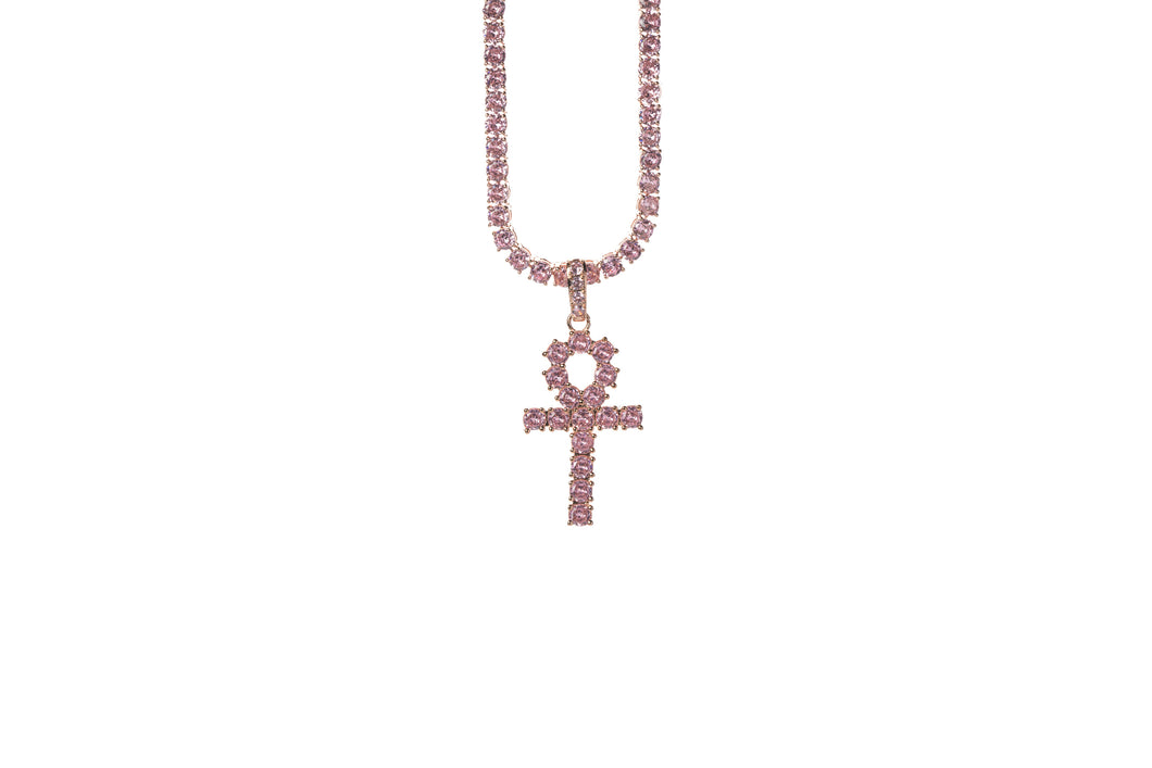 Iced Ankh Necklace