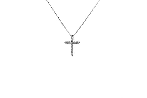 Mini Icy Cross Necklace