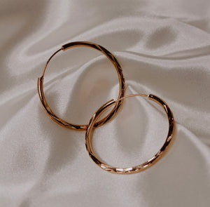 Stitched Hoop Earring